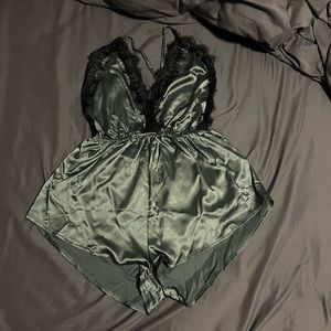 Satin Night Romper
